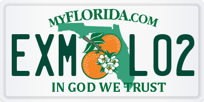 FL license plate EXML02