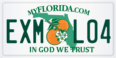 FL license plate EXML04