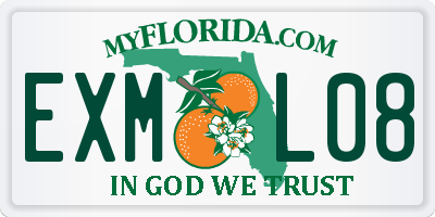 FL license plate EXML08