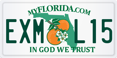 FL license plate EXML15