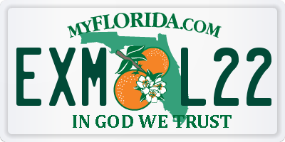 FL license plate EXML22