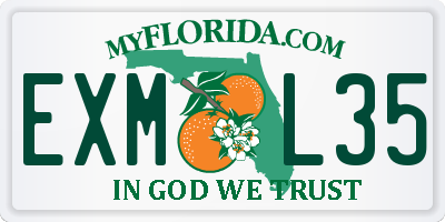 FL license plate EXML35