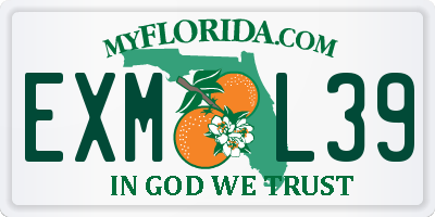 FL license plate EXML39