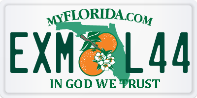 FL license plate EXML44
