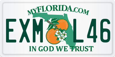 FL license plate EXML46