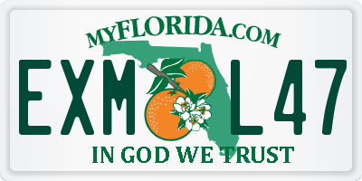 FL license plate EXML47