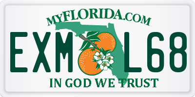 FL license plate EXML68