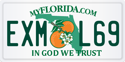 FL license plate EXML69
