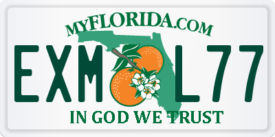 FL license plate EXML77