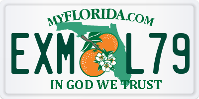FL license plate EXML79