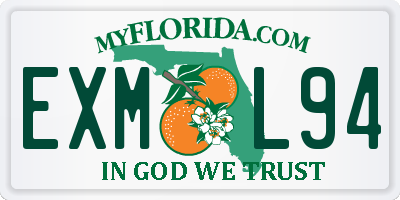 FL license plate EXML94