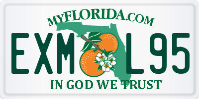 FL license plate EXML95