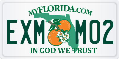FL license plate EXMM02