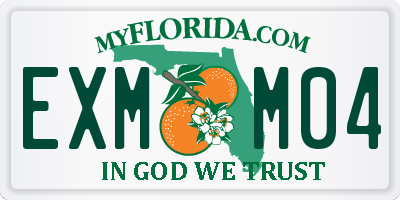 FL license plate EXMM04