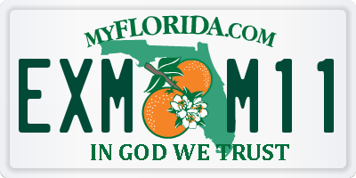 FL license plate EXMM11