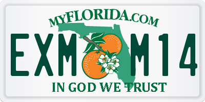 FL license plate EXMM14