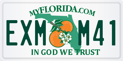 FL license plate EXMM41