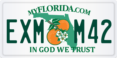 FL license plate EXMM42