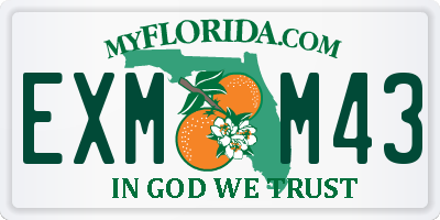 FL license plate EXMM43