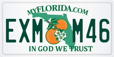 FL license plate EXMM46