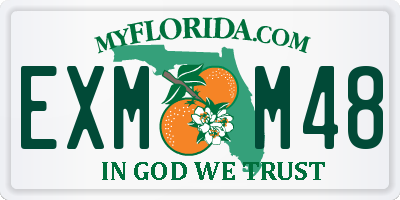 FL license plate EXMM48