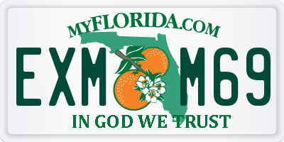 FL license plate EXMM69