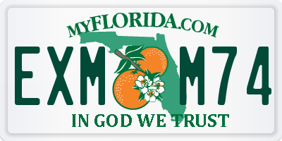 FL license plate EXMM74