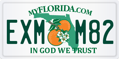FL license plate EXMM82