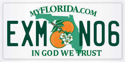 FL license plate EXMN06