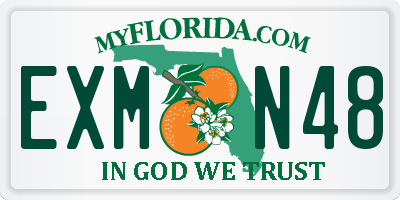 FL license plate EXMN48