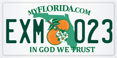 FL license plate EXMO23