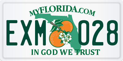FL license plate EXMO28