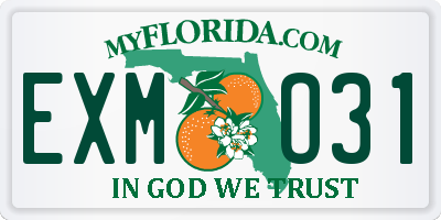 FL license plate EXMO31