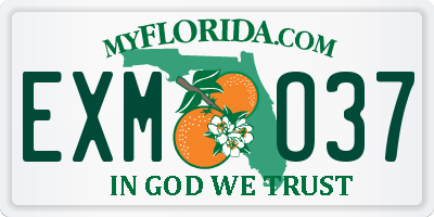 FL license plate EXMO37