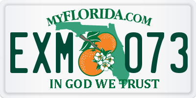 FL license plate EXMO73
