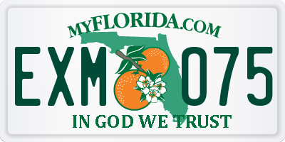 FL license plate EXMO75