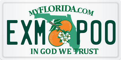 FL license plate EXMP00