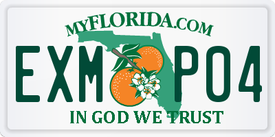 FL license plate EXMP04