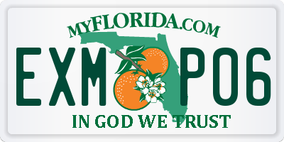 FL license plate EXMP06