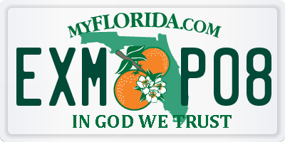 FL license plate EXMP08