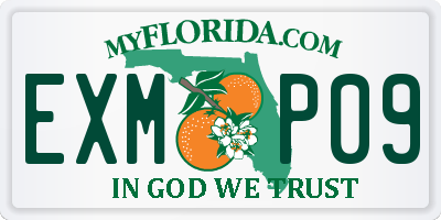 FL license plate EXMP09
