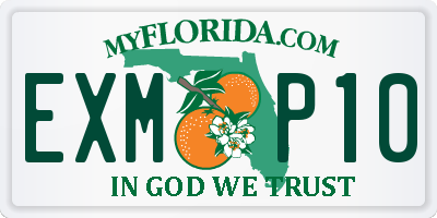FL license plate EXMP10