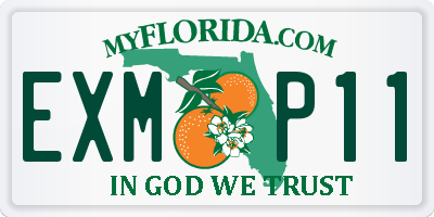 FL license plate EXMP11