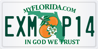 FL license plate EXMP14