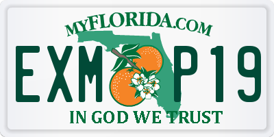 FL license plate EXMP19