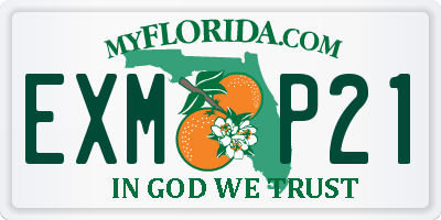 FL license plate EXMP21