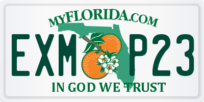 FL license plate EXMP23