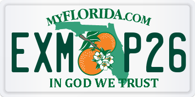 FL license plate EXMP26