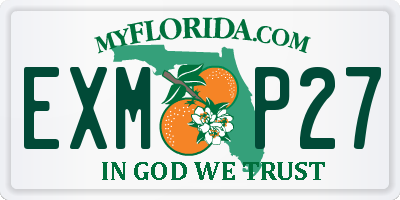 FL license plate EXMP27
