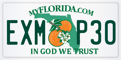 FL license plate EXMP30